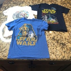 Star Wars Graphic T-Shirt Bundle of 3 Size Small